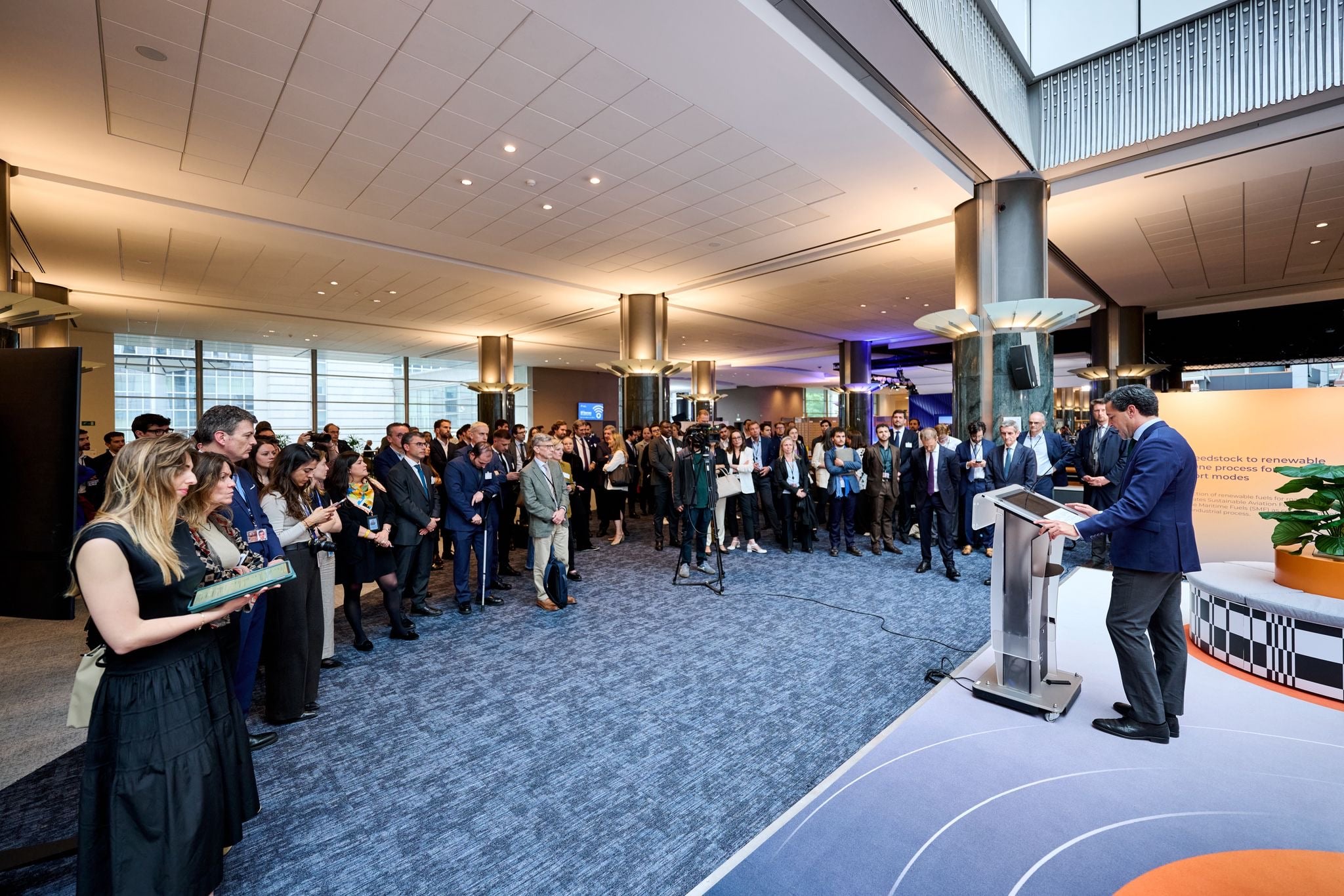 A presentation at the European Parliament at an event that featured Horse Powertrain