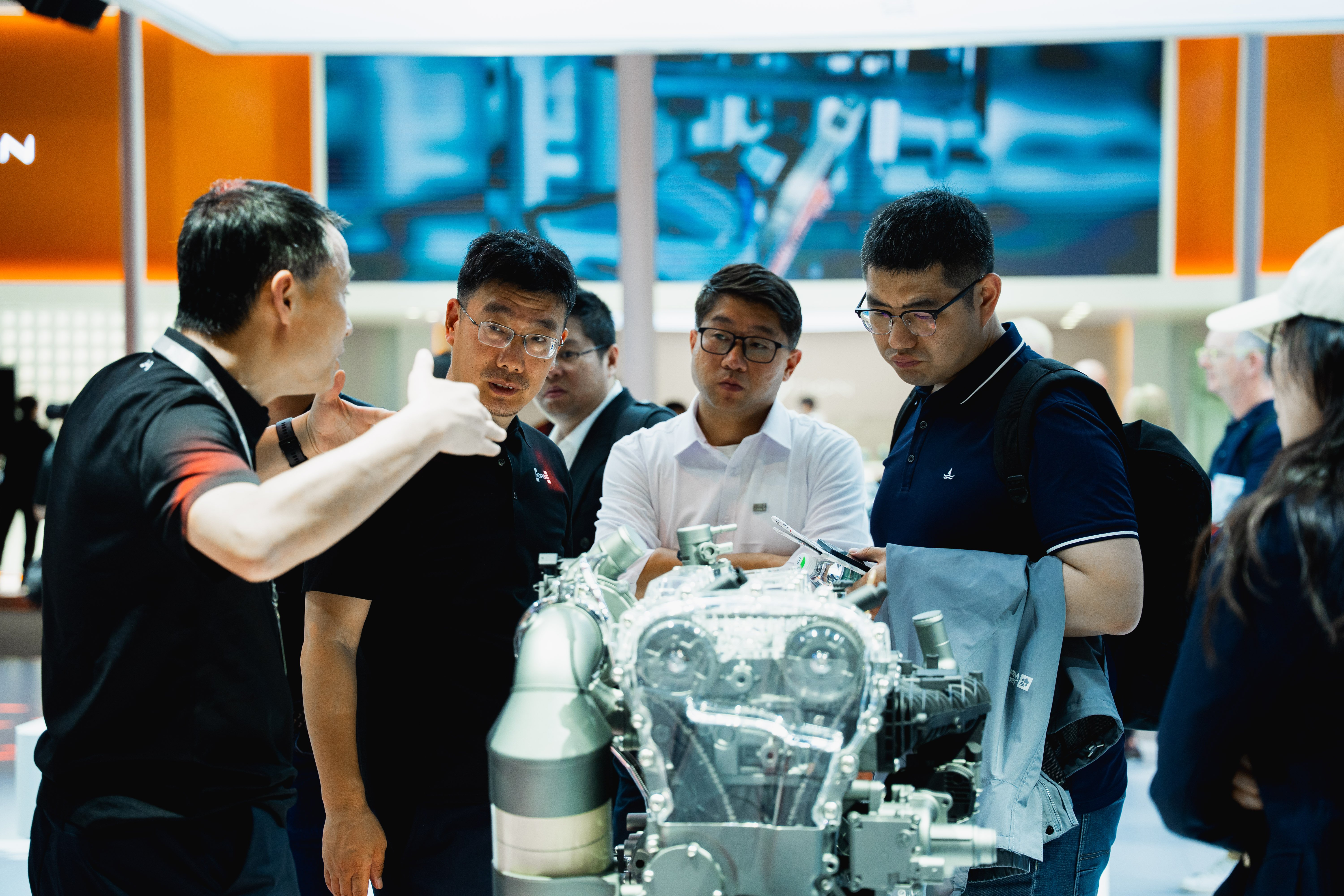 Discussions around a Horse Powertrain product at Beijing Auto Show 2026