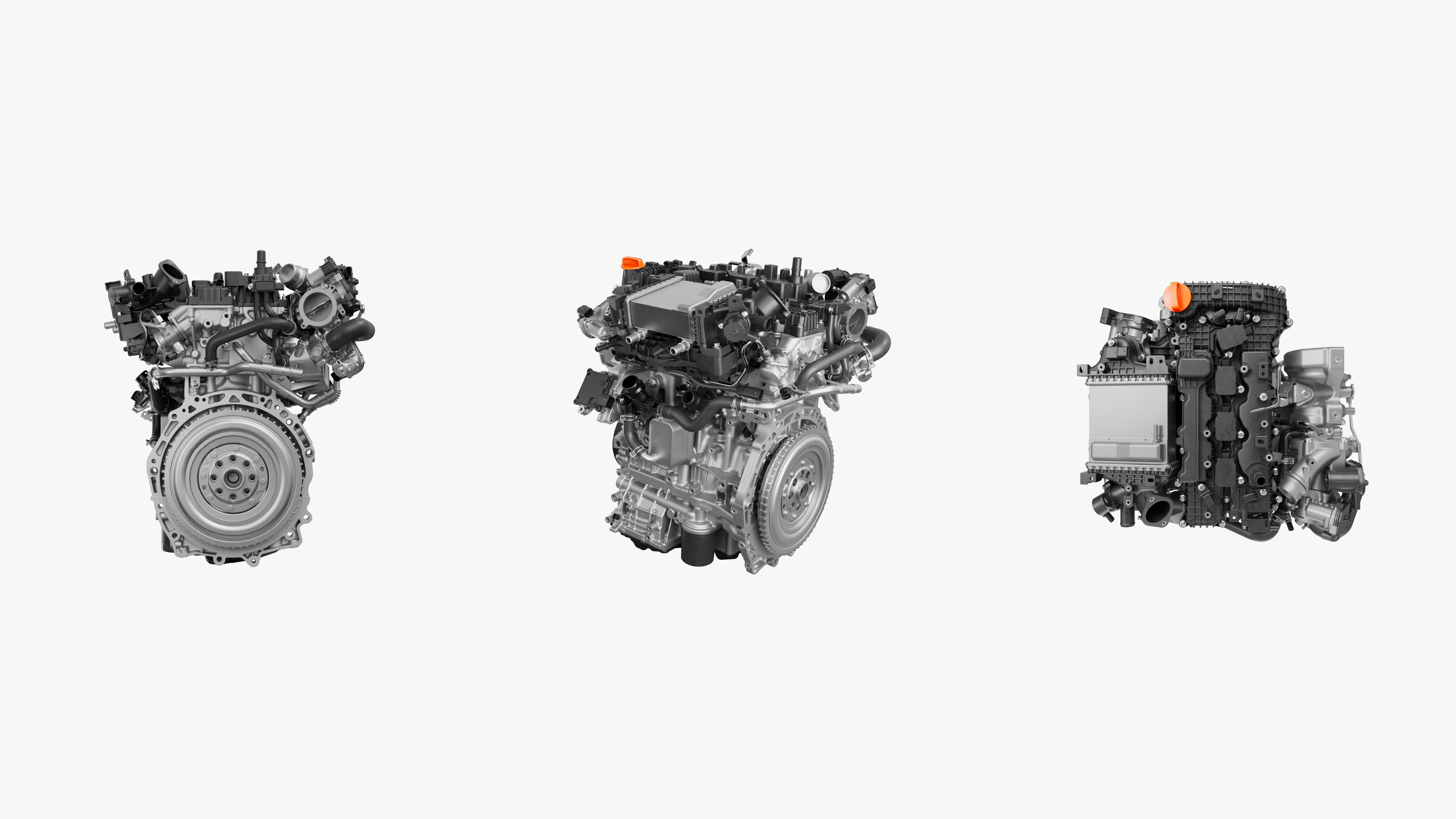 Three angles of a BHE20TDE engine